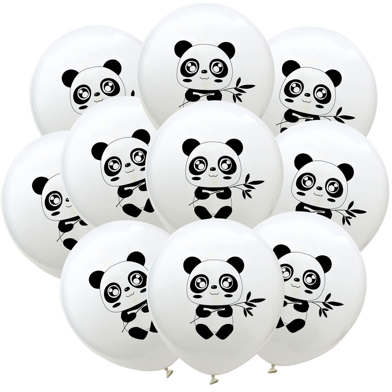 Cute Panda Theme First Birthday Boy Party Non-woven Fabric Birthday Banner Garland Party Supplies Birthday Party Decoration: Balloon