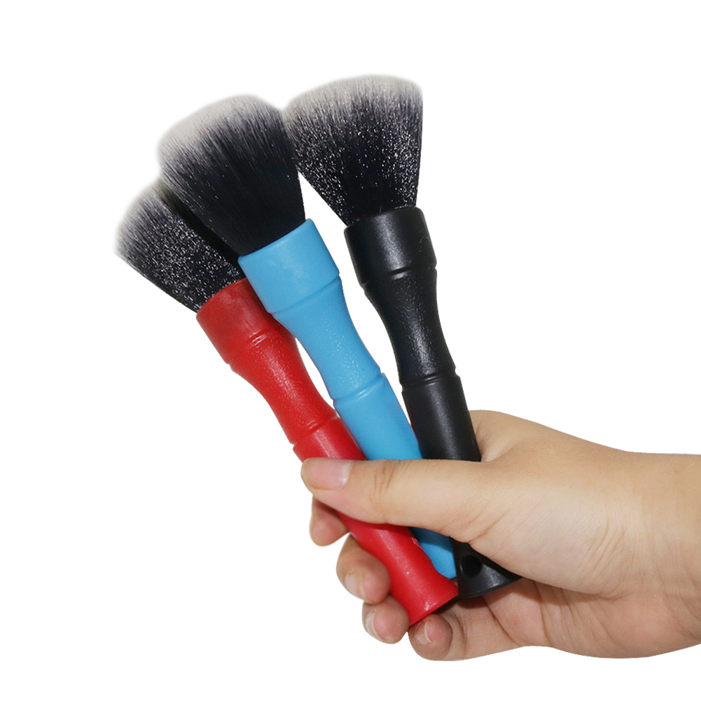 Cepillo de detalles para Interior de coche, plumero con cerdas sintéticas, supersuave