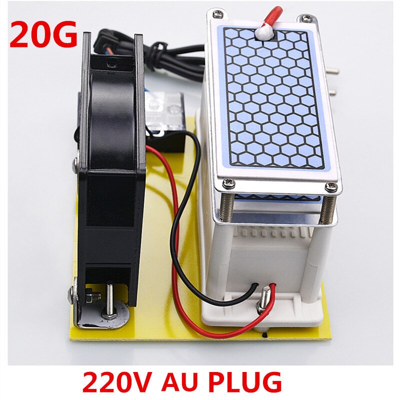 Ozone Generator 220V 15G/20G O3 Ozonator Machine Air Cleaner Deodorizer Sanitizer Air Purifier Integration Odor Eliminating: 220V AU 20G