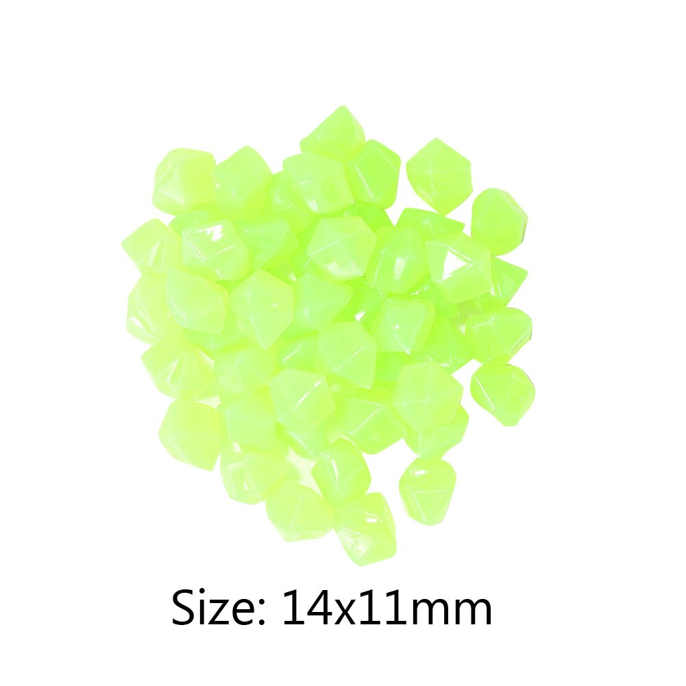 100Pcs Luminous Glowing Stones GloIin the Dark Garden Outdoor Aquarium Accessories for Fish Tank Decoration: Style F