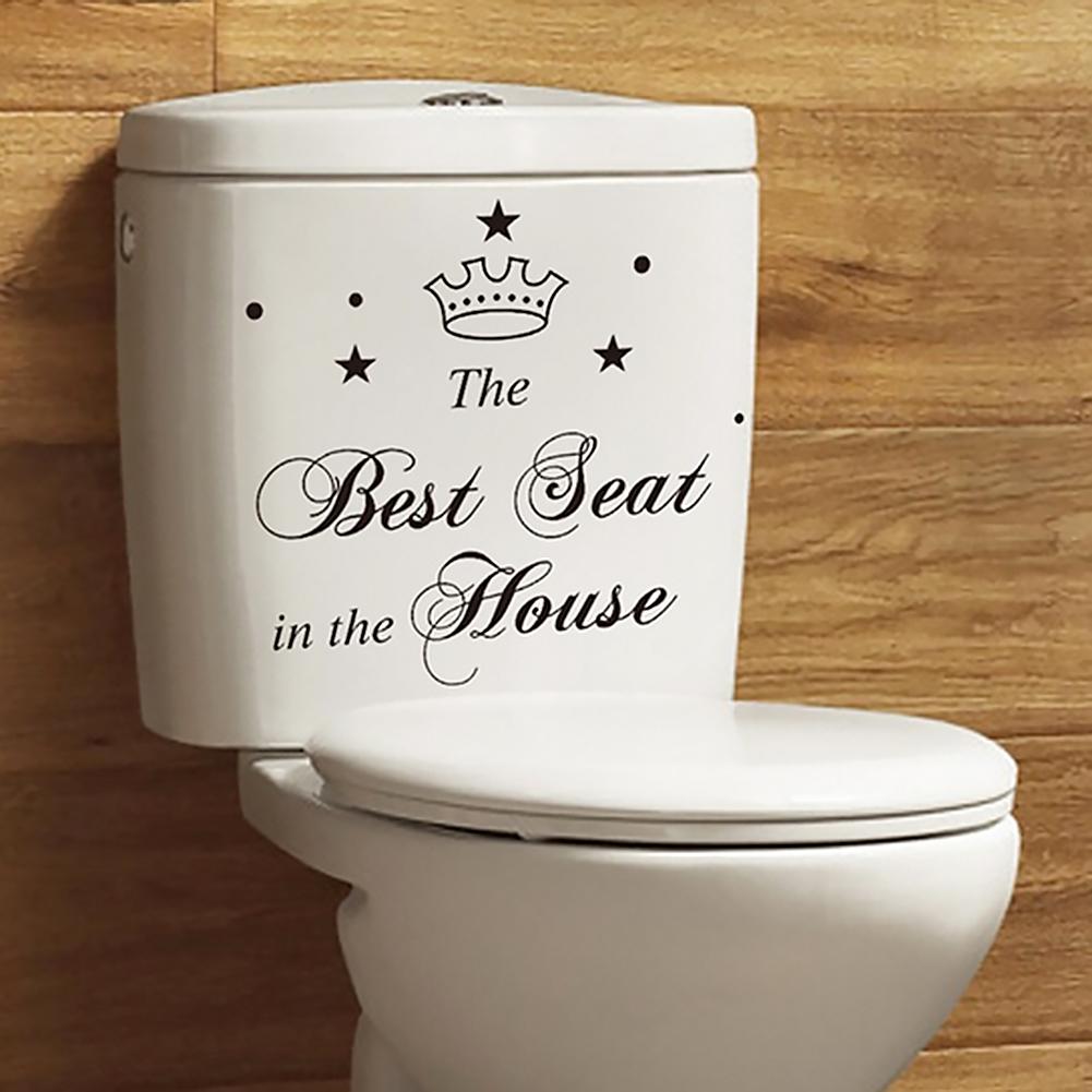 Verwijderbare Waterdichte Beste Seat Badkamer Toilet Toilet Sticker Decor