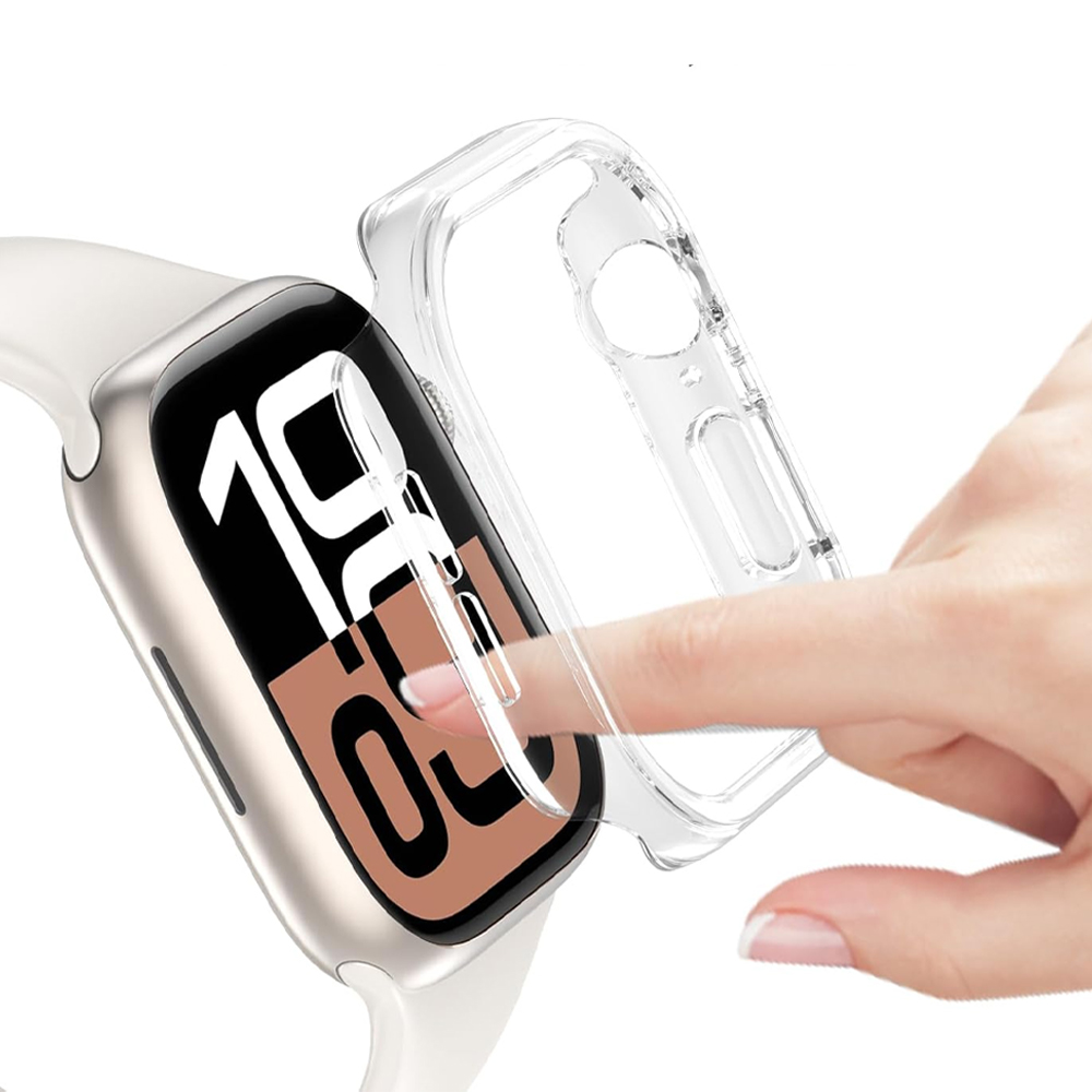 Cover Voor Apple Watch 10 Case 46mm 42mm 41mm 45mm 44mm 40mm 38mm Accessoires PC Protector bumper iWatch Serie 9 7 8 6 se 5 4 3