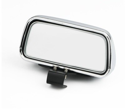 1pcs Car Blind Spot Mirror Car Rearview Auxiliary Mirror HD Large View Convex Glass Wide Angle Rear View Mirror: C-Silver