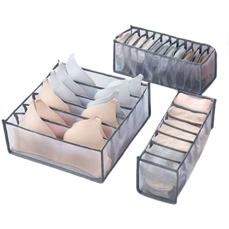 Drawer Dividers, Drawer Divider Organizers 5PCS DIY Plastic Grid Adjustable Plastic Divider Household Storage Makeup: D--Gray
