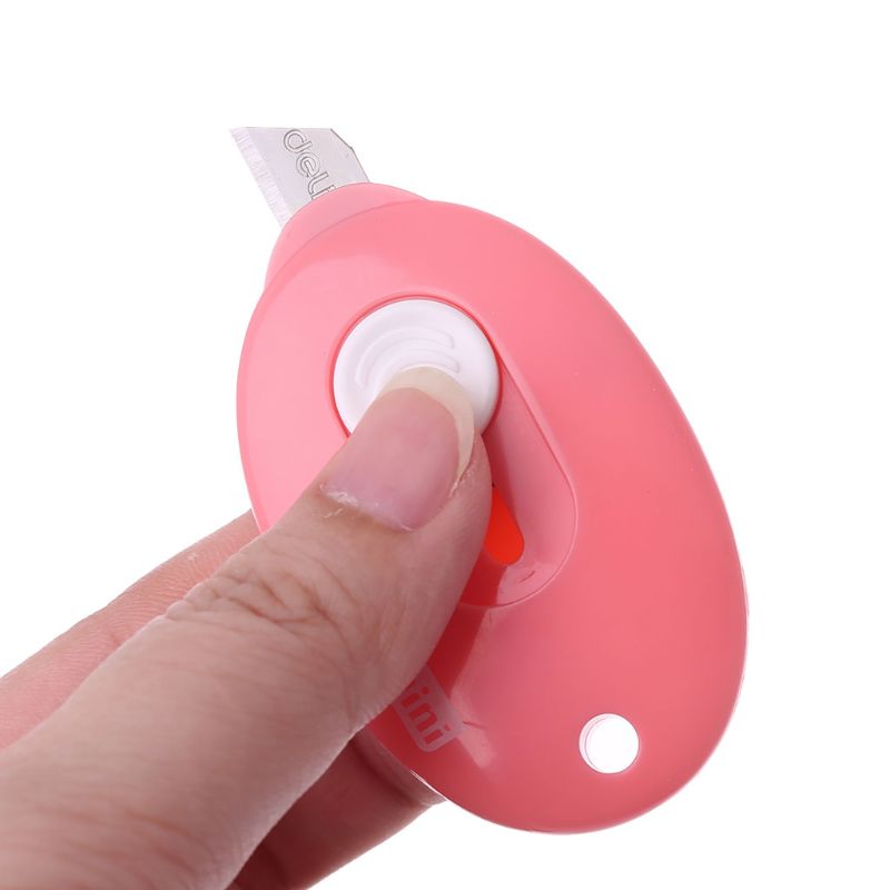 Random Color Mini Utility Knife Box Cutter Retractable Razor Blade DIY Tool WXTA