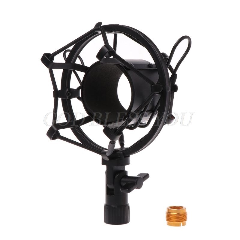 Metal Shockproof Studio Recording Microphone Shock Mount Spider Mic Holder Clip For Broadcast Computer BM 700 800 BM-800 BM-700: Black