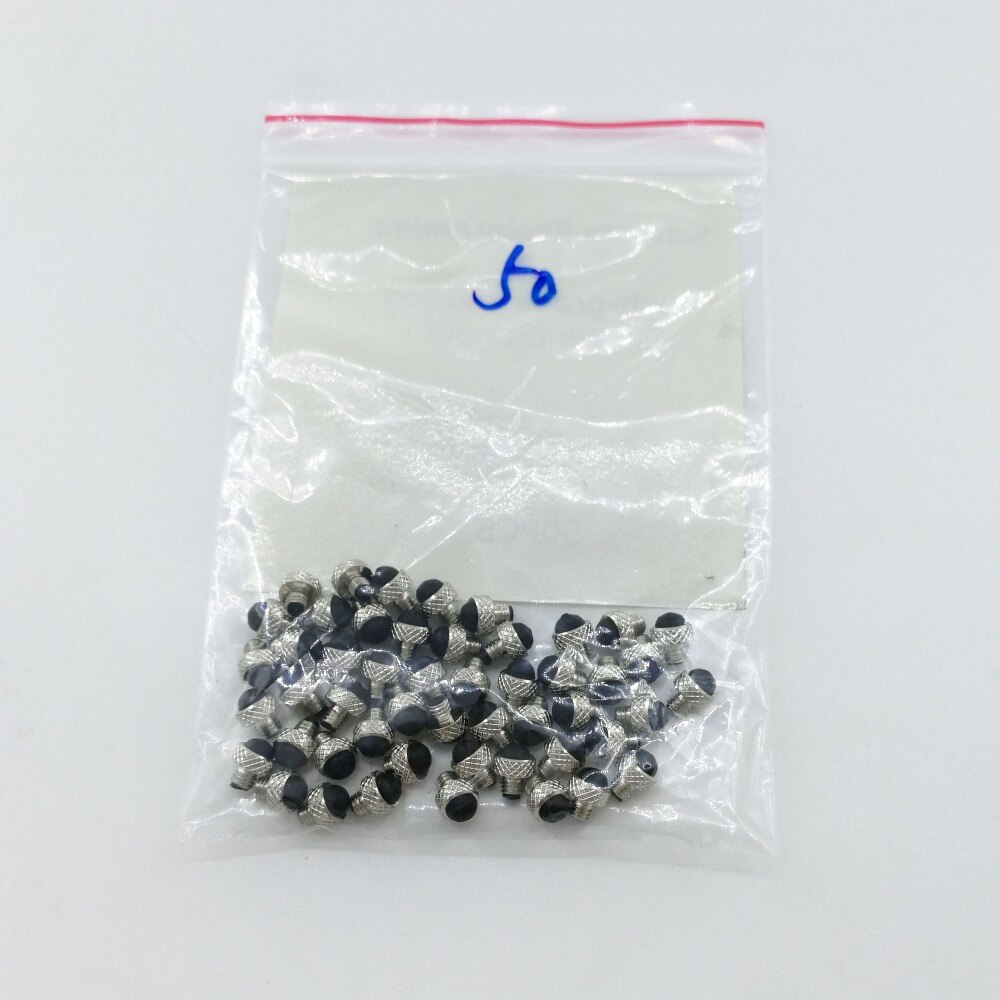 Vis de remplacement en caoutchouc de pour pare-chocs avec moletée pour ciseaux, 50 pièces/lot de 2.5mm ou 3.0mm