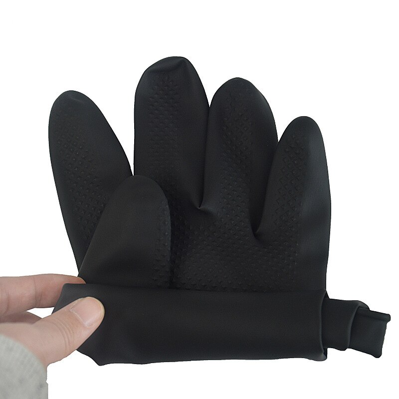 Rubberen Handschoenen Lange Beschermende Latex Handschoenen Slip Alkali Chemische Bescherming Waterdichte Veiligheid Werk Industriële Handschoenen 60Cm