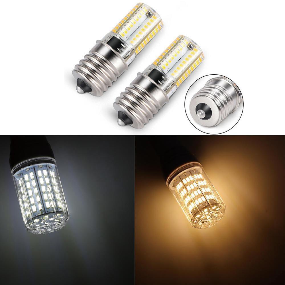 1pc e17 ledet-pærer i mikrobølgeovn 4 watt 6000k hvite dagslyspærer  ac110-130v