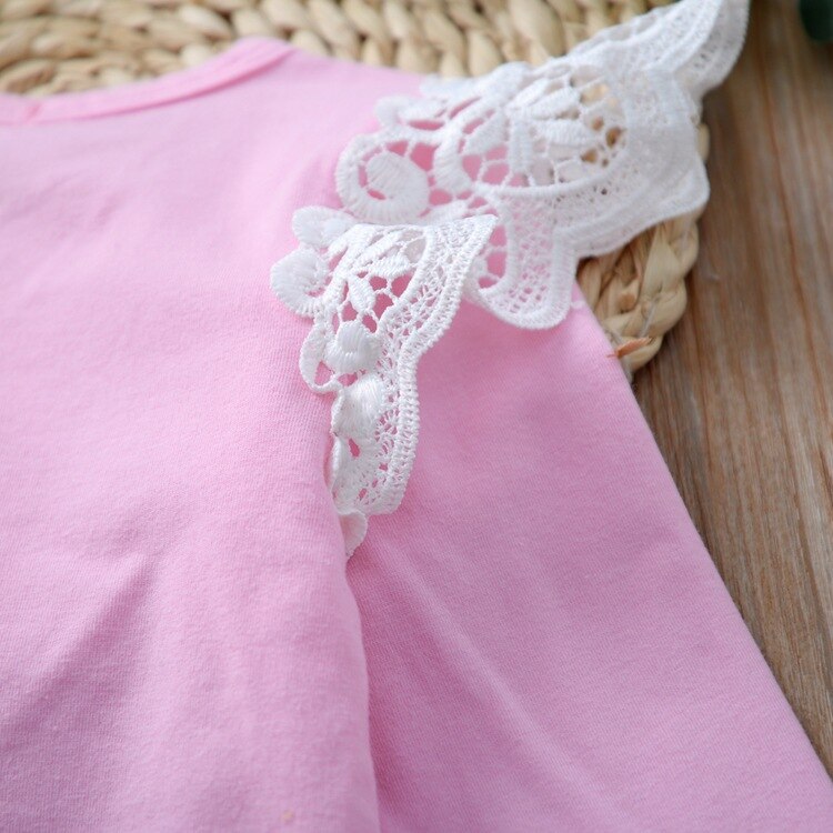 Mode Baby Meisjes Kleding Lange Mouw Baby Romper Katoenen Baby Ruches Rompertjes