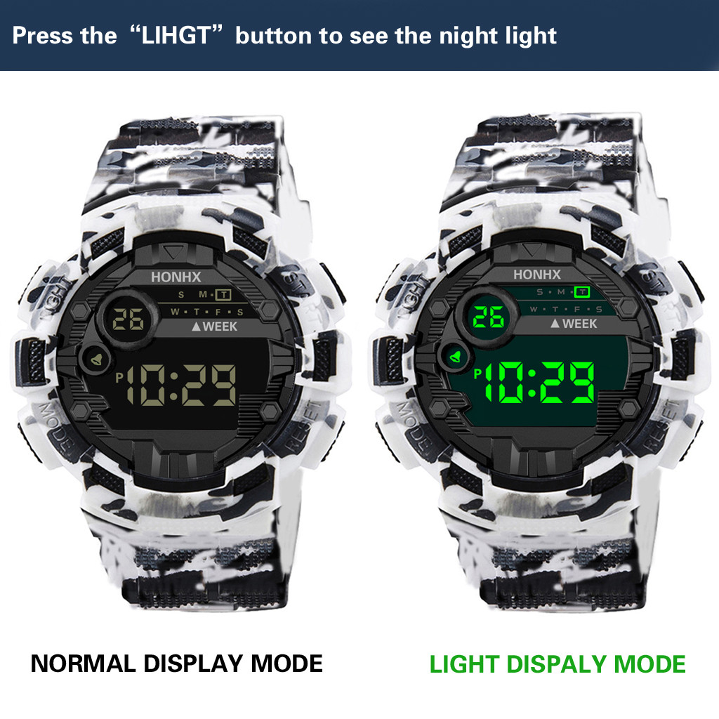 Luxe digitale led-horloge voor heren met datumweergave, sportief, outdoor, elektronisch sporthorloge, verjaardagscadeau, horloges voor mannen, reloj hombre