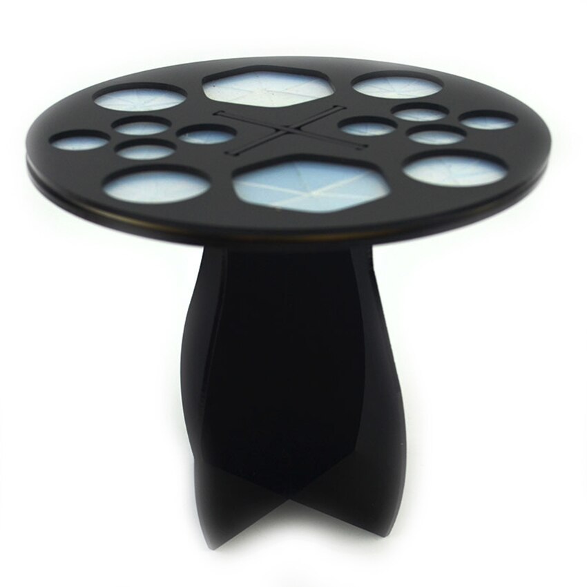 Estante de secado de brochas de maquillaje, soporte plegable para secador de brochas de maquillaje con 10 mallas, 26/14 agujeros