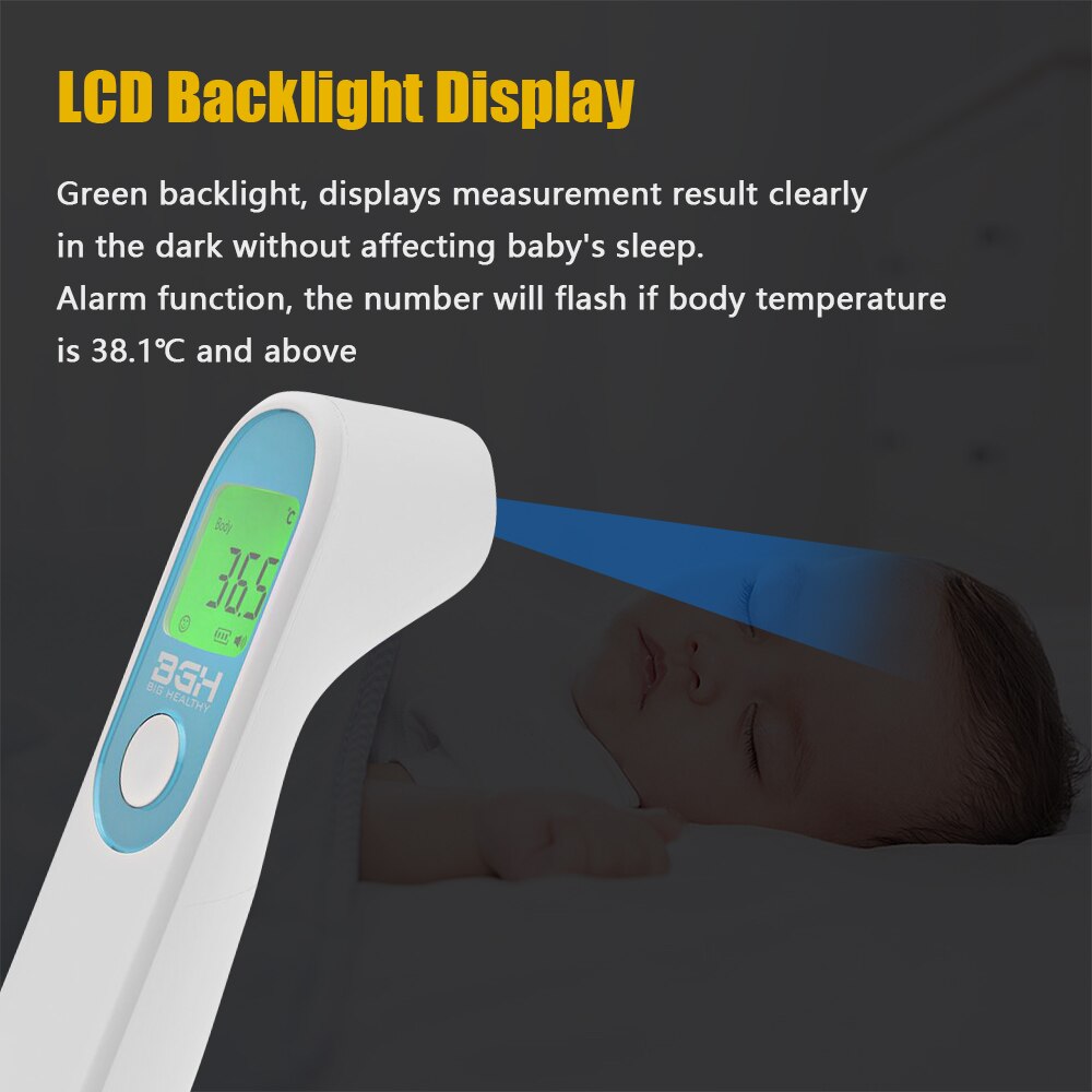 Digitale Thermometer Non-contact Infrarood Thermometer Digitale ℃/℉ Lcd Display Ir Voorhoofd Thermometers Lichaamstemperatuur Meten