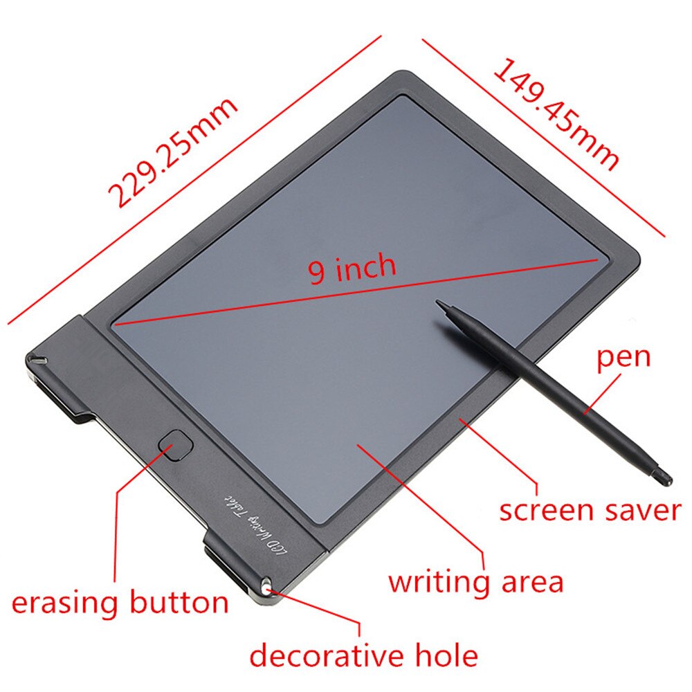 9 Inch Color LCD Writing Tablet Handwriting Pads Darwing Board Rewritable For Kids Electronic Graphics Tablet