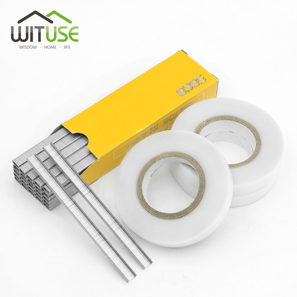 Plant Branch Hand Tying Binding Machine Flower Vegetable Garden Tapetool Tapener +Tapes+Staples Garden Tools Fruit Vine Fixing: EQF722