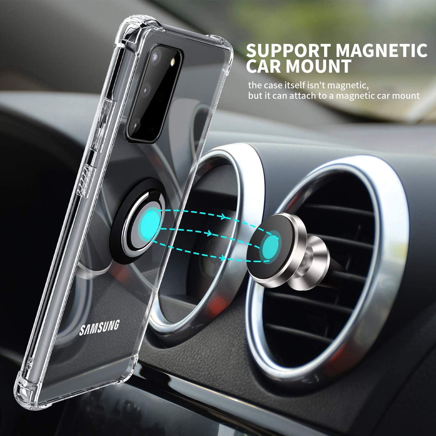 Case Voor Lenovo K12 Note Finger Ring Holder Clear Soft Tpu Cover Shockproof Airbag Clear Case Voor Lenovo K12 Note