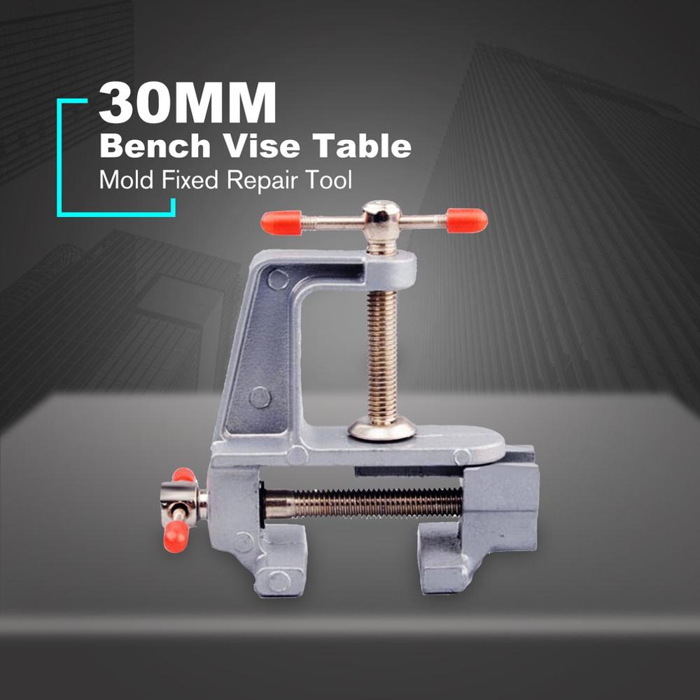Mini banc étau Table vis étau en alliage d'aluminium 30mm petits bijoutiers passe-temps pince étau pour bricolage artisanat moule fixe outil de réparation