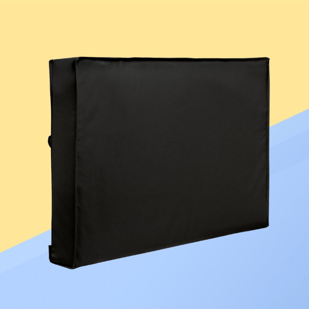 Microvezeldoek voor buiten tv-bescherming voor tv-bescherming buiten weerbestendige tv-hoes buiten tv-hoes buiten: Zwart 3