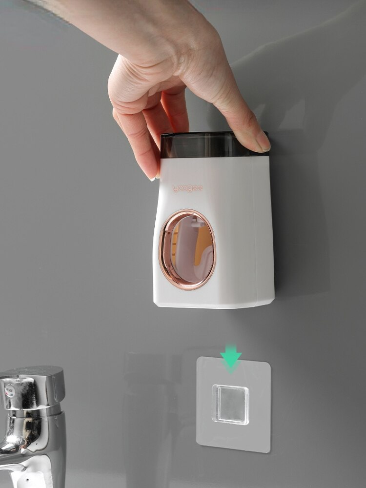 Automatic Tube Toothpaste Squeezer Wall-Mounted Punch-Free Press Toothpaste Dispenser No Waste Banheiro Bathroom Accessories 50