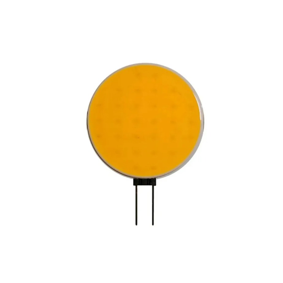 Lámpara LED G4 COB, Bombilla de foco con Chip de luz, 5W, 7W, DC12V, reemplaza la luz halógena, iluminación de cabeza blanca cálida pura, bombillas de decoración: Verde militar / 38 W