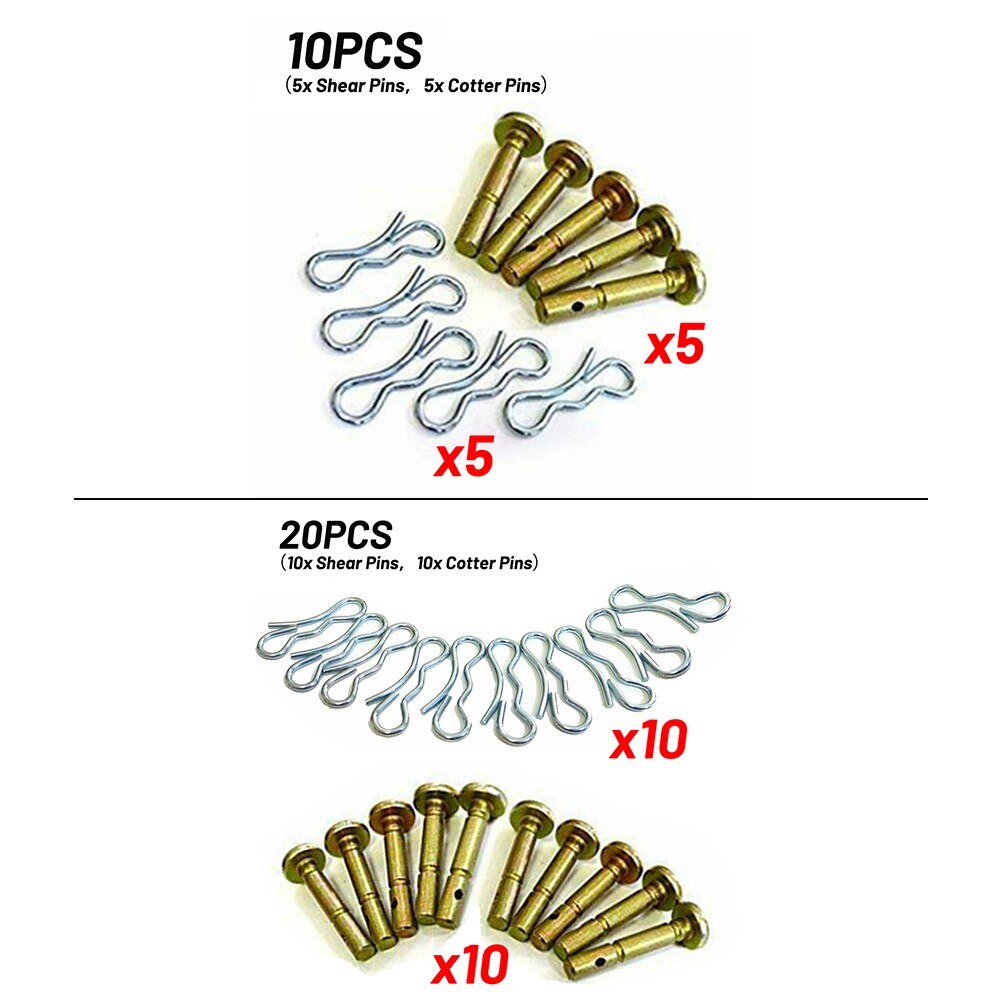 10/20Pcs Shear Pins & Cotters Cub Cadet Mtd Voor C... – Grandado