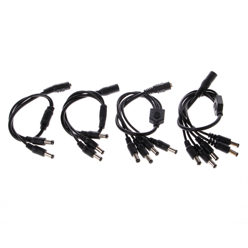 1 Female Naar 2/3/4/5 Mannelijke Plug 5.5X2.1 Mm Poort 12V Dc power Adapter Splitter Kabel