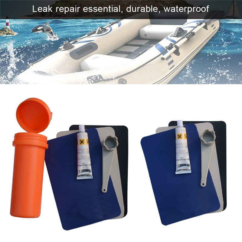 Boat Patch Glue Kit Canoe Puncture Adhesive Raft Drifting Repair Tools Accessories For Inflatable Balls Sofa Pool Swim Ring