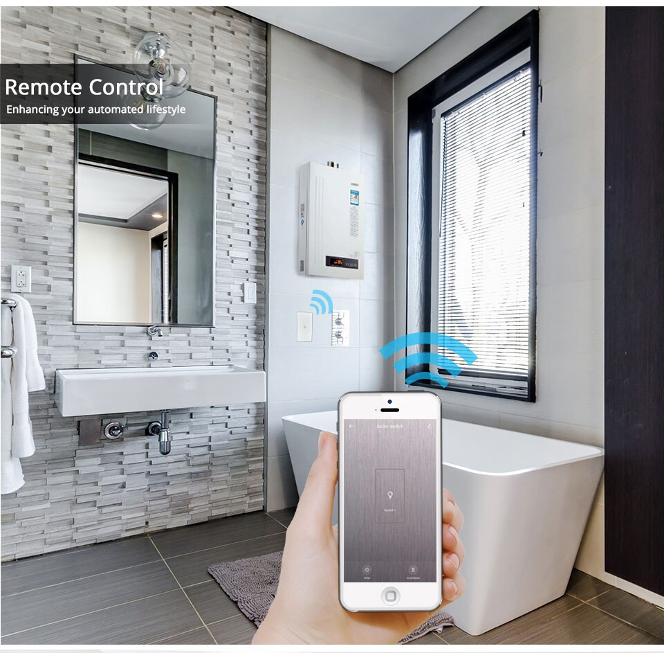 Tuya EU/US Wifi Boiler Smart Switch 20A 4400w with Timer Function Smart Life Water Heater Switch Work For Alexa Google Home