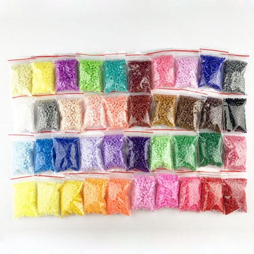 Mini 2.6 hama perler 10-80 farver perler pupukou perler uddannelse legetøj sikring perle puslespil 3d til børn: 40 tasker