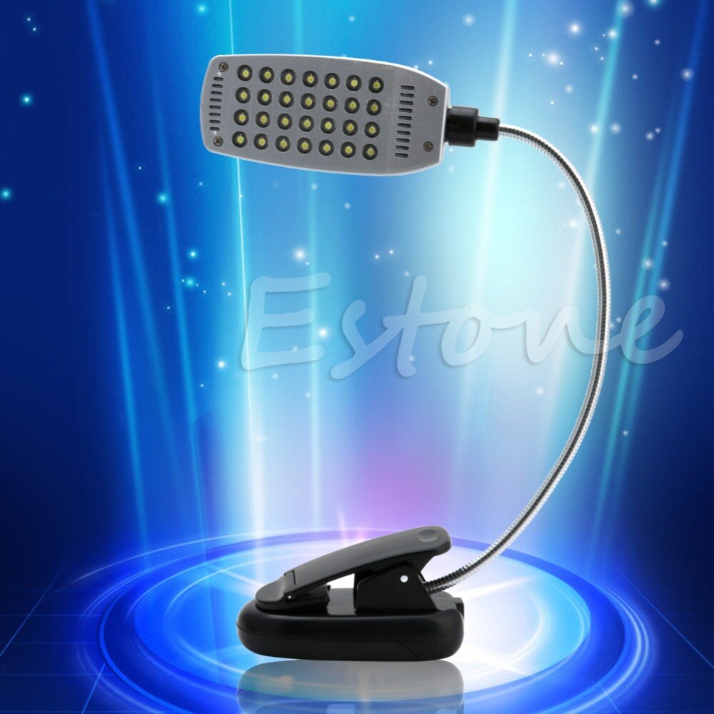 Lampe de Table de lit à clipser Flexible USB/batterie 28 ampoule LED