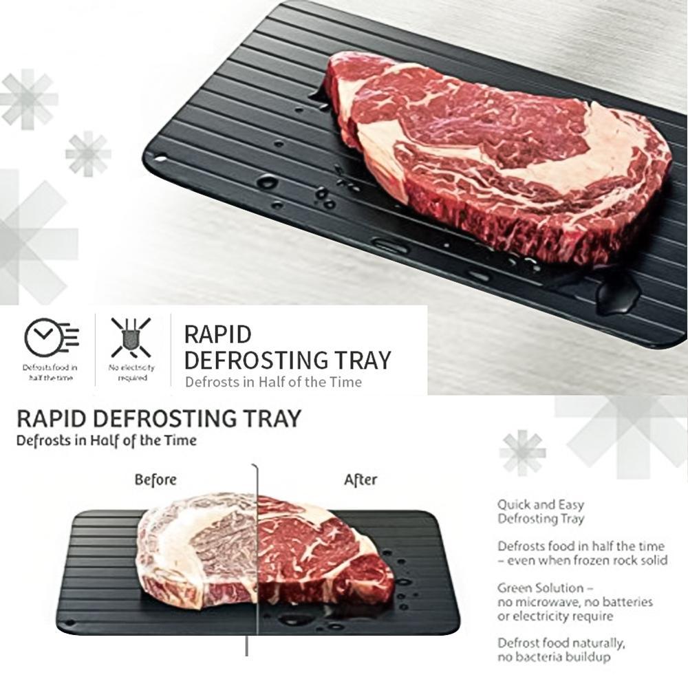 Fast Defrosting Tray Defrost Meat Thaw Frozen Food Meat Fruit Quick Defrosting Plate Board Defrost Kitchen Gadget Kitchen Tools