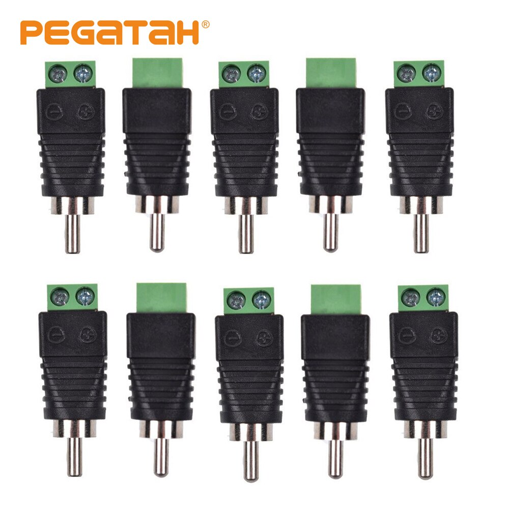 10pcs 2pcs BNC Connectors Male RCA plug JR-R55 wit... – Grandado