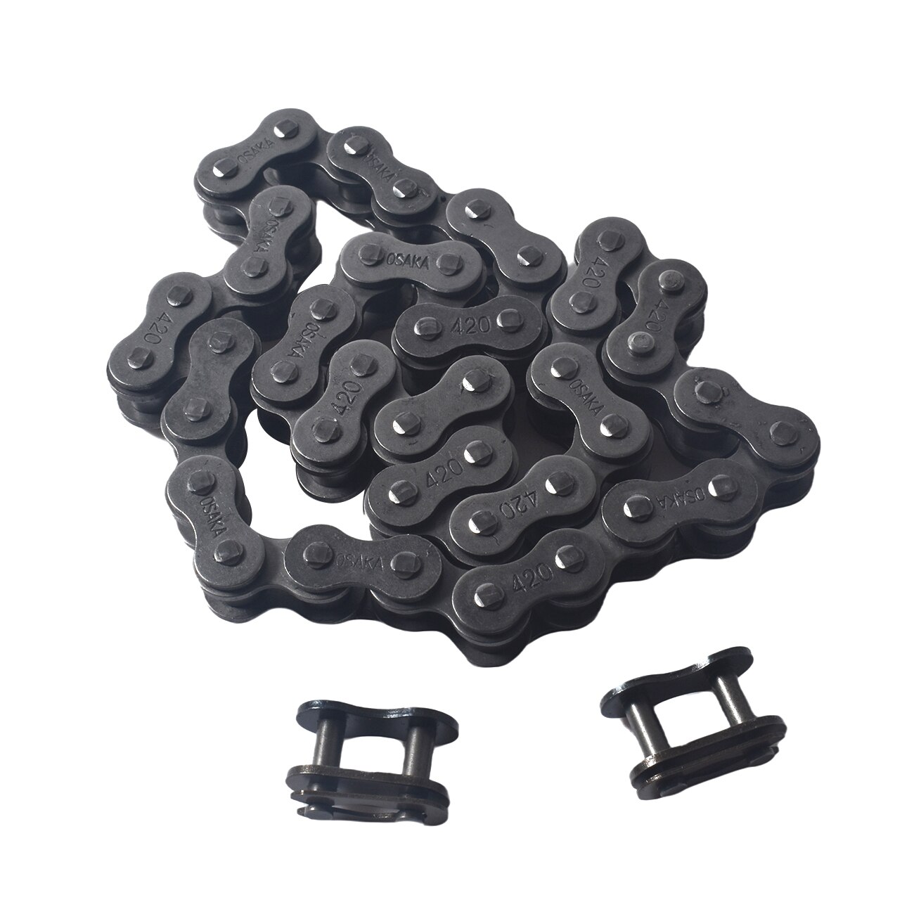 Catena #420 Per Minibike Coleman CT200U CT200U-EX BT200X, 42 Maglie, Con Maglie Di Ricambio - Foto 11
