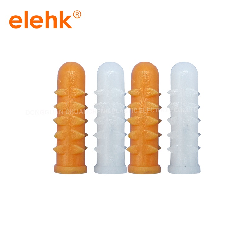 Qty 100PCS White Wall Plug 25mm x 5mm Anchor Fixing Plastic Masonry Wall plug