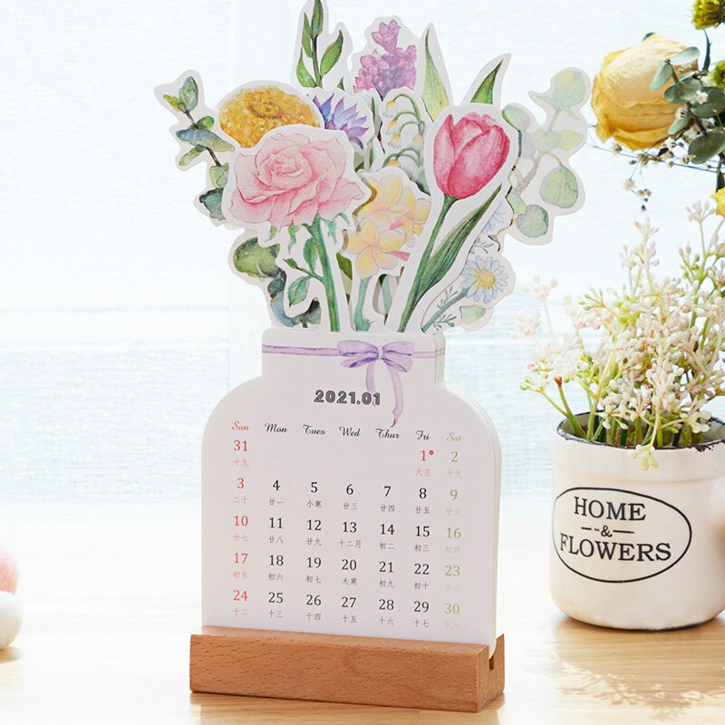 cute table calendar table beautiful calendar memo ... – Vicedeal
