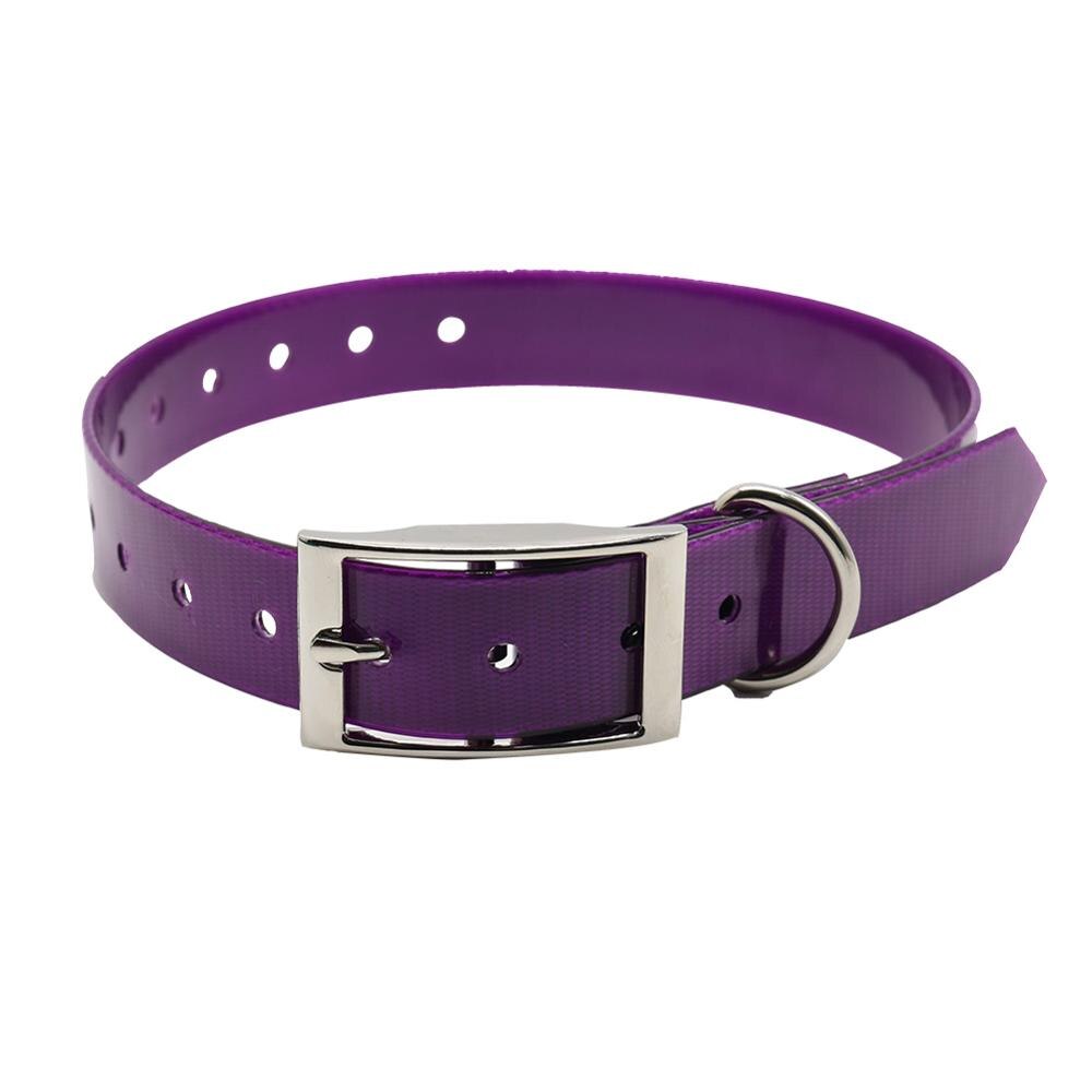 Dierenwinkel Halsband Tpu + Nylon Waterdichte Deodorant Slip Vuil Schoon Halsbanden 7 Kleuren Voor Kleine Grote Hond Accessoires: purple / S