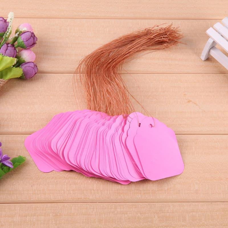 100Pcs Plant Tag Plastic Plant Tag Garden Gardening Label Plant Flower Nursery Label Marker Plant Hanging Label 3.6x2.5cmcm