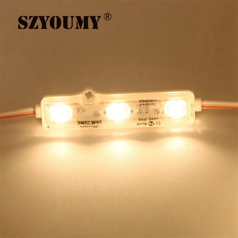 SZYOUMY Welding Injection Led Module side lamp 5730 SMD waterproof Strip light for signage advertising 50pcs Korea Led Module