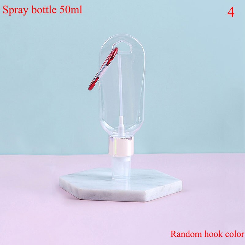 50ml handdesinfectiemiddel fles hangend omgekeerde fles koffer neusspray fles vloeibare zeep 30ml dispenser haak draagbaar: 4