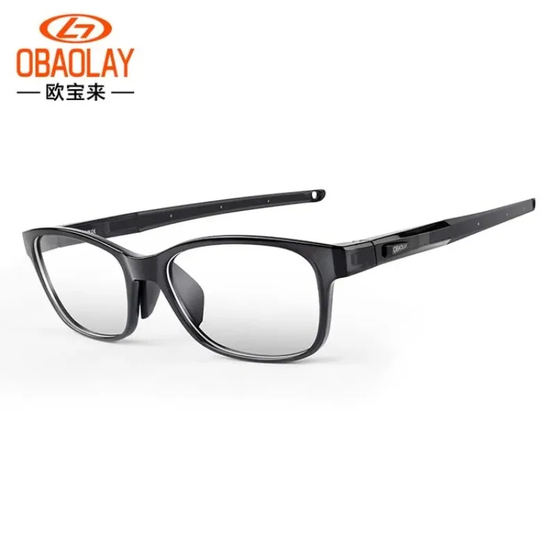 OBAOLAY-Sunglasses for Men, Sports Glasses, Basketball Mirror, Football Glasses, Can Be Equipped with Myopia, Cycling Glasses: black