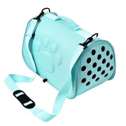 EVA Honden Kat Opvouwbare Pet Carrier Cage Inklapbare Puppy Krat Handtas Draagtassen Huisdieren Levert Vervoer Chien Accessoires: Green / M