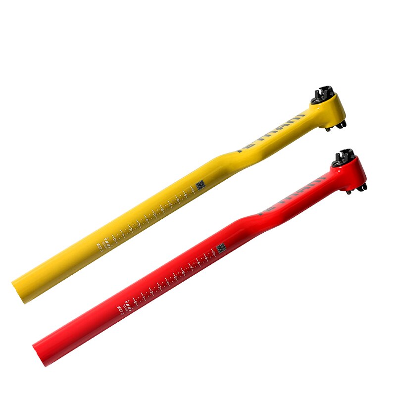 Newest color paint TEMANI Mountain Road bike full carbon fibre bicycle seatpost carbon seatpost MTB 5 20 degrees