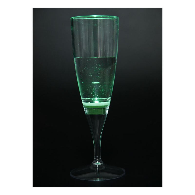 6 Set de copas de champán con luz LED para vino, líquido activado, flauta Multicolor para bodas, Año