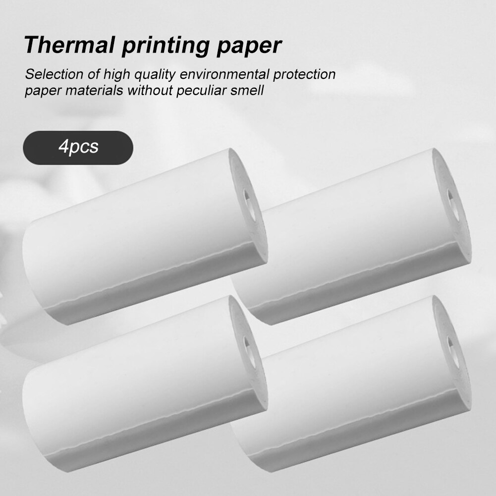 Rouleau de papier imprimé pour appareil photo, sans odeur, , Non adhésif, recharge de papier thermique, appareil photo instantané pour enfants
