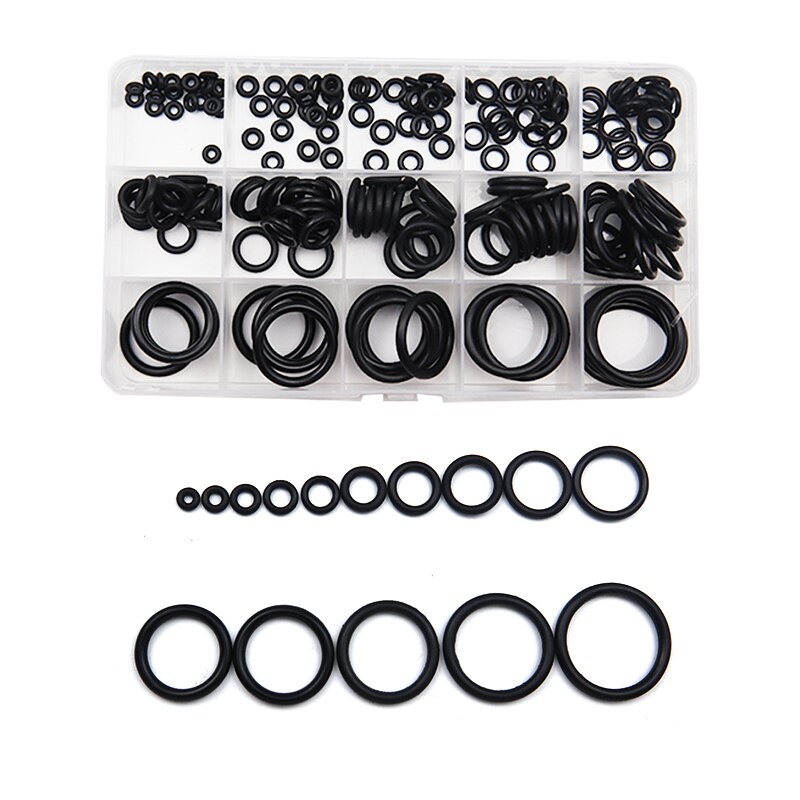 Rubber O Ring NBR Seal Ring Kit Thickness 1/1.5mm Nitrile Rubber NBR O-Ring Gasket Sealing Ring Waterproof O Ring Rubber Kit Set