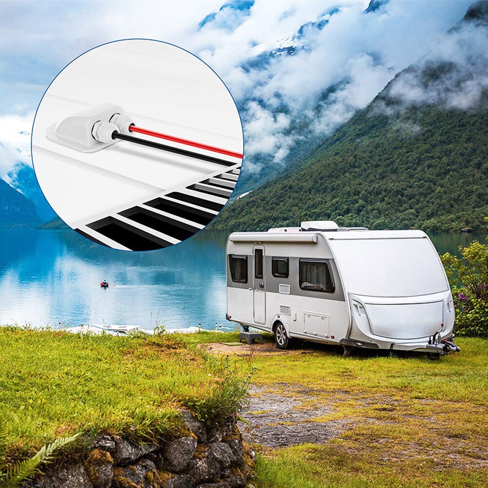 Solar Car Junction Box Waterproof IP68 Duel Cable for Solar Project on RV Caravan Boat Cabin Roof Vehicle Yacht Camper Van etc.