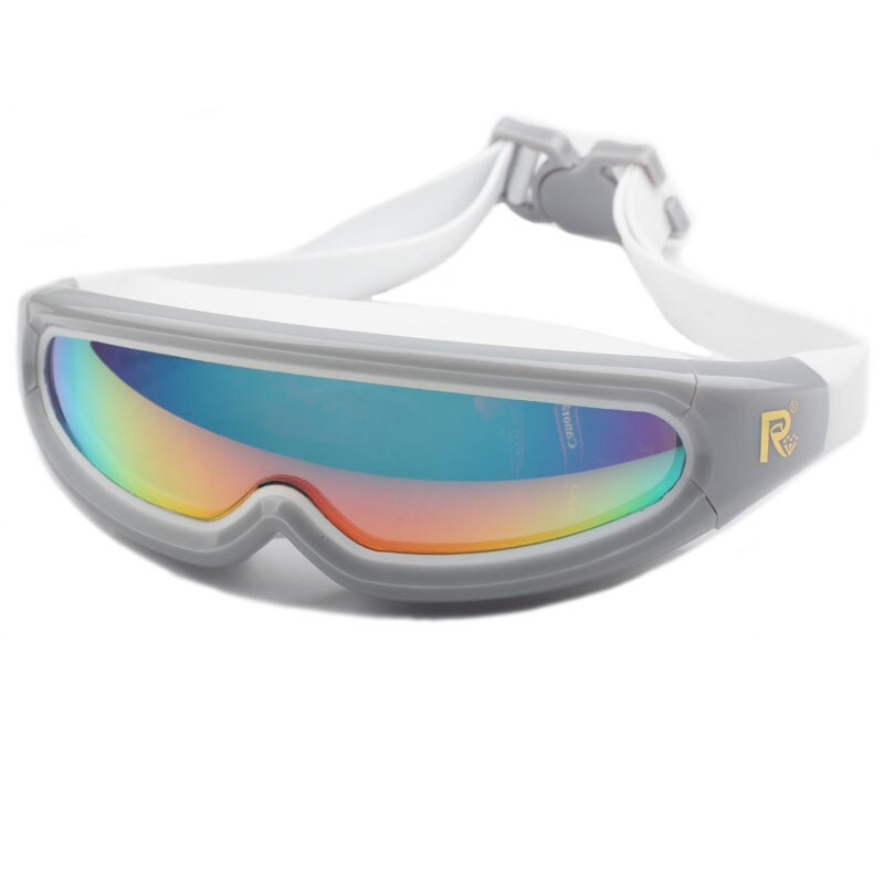 Zwemmen Bril Anti Fog Zwembril Volwassenen Professionele Zwembril Eyewear Natacion Waterdicht Gear Piscina: Gray with White