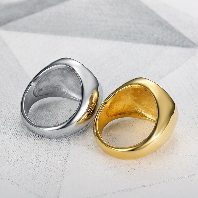 Anillos de Cruz bíblicos Vintage para hombre, joyería masculina religiosa de catolismo de acero inoxidable, tamaño de EE. UU. 7-15