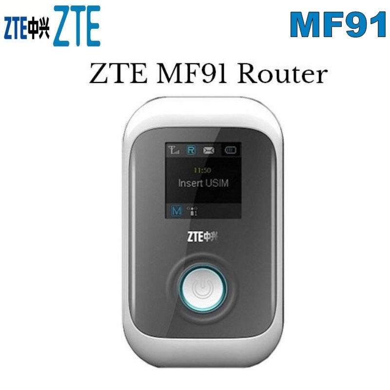 Brand ZTE MF91 LTE 100 Mbps ZTE MF91 4G LTE Pocket WiFi Router En Mobiele WiFi Hotspot