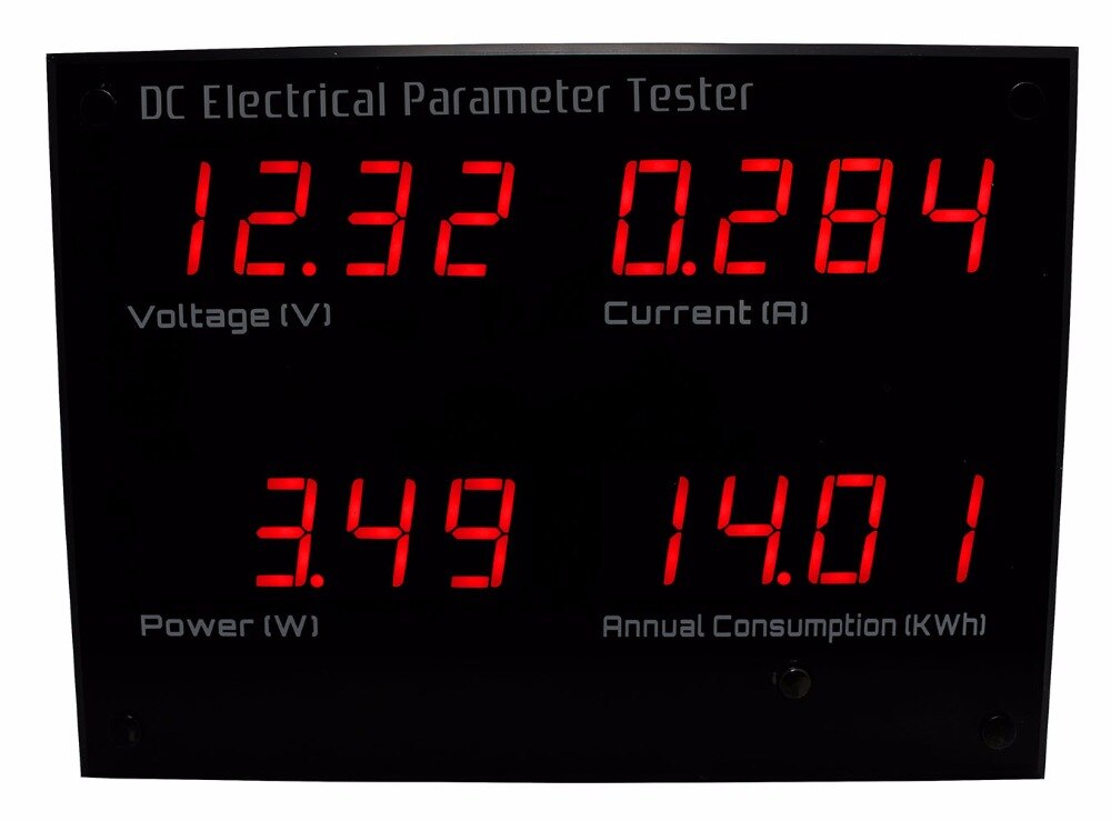 Zhurui epm 5700 digital panel dc wattmätare / 12v effekt / dc elektrisk parametertestare